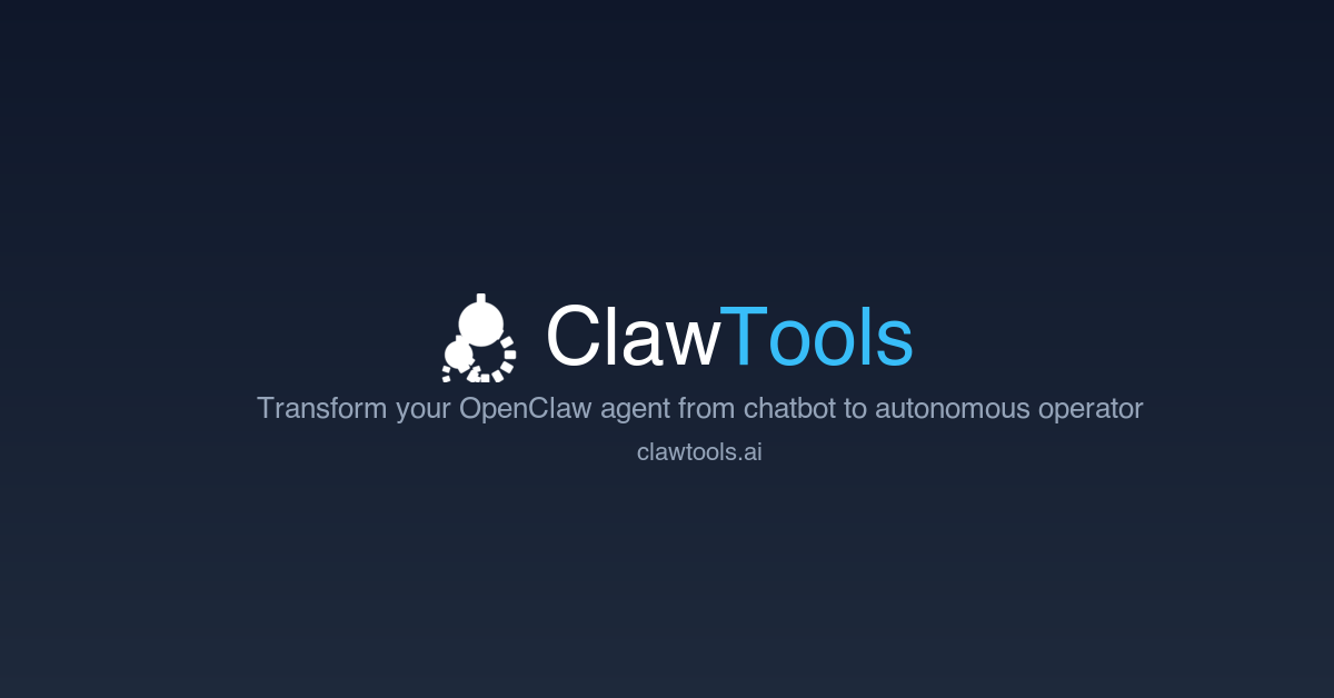 ClawTools — The OpenClaw Power User Guide